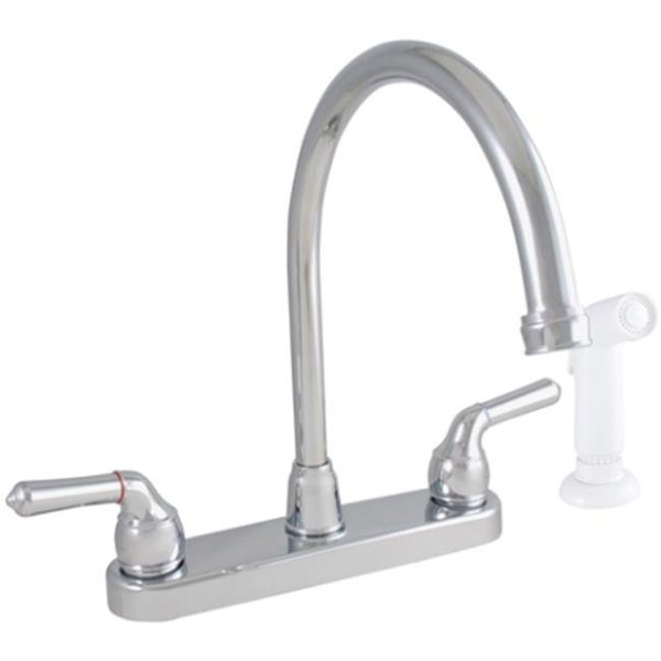 Ldr Global Industries LDR Global Industries 012 36425CP 2-Handle Kitchen Faucet with Spray; Chrome 012 36425CP